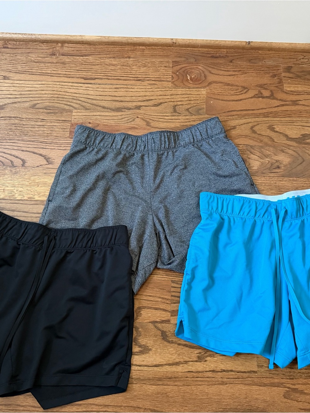 Nike Dri-Fit Women’s Athletic Pull-On Shorts Lot- Black, Gray & Blue